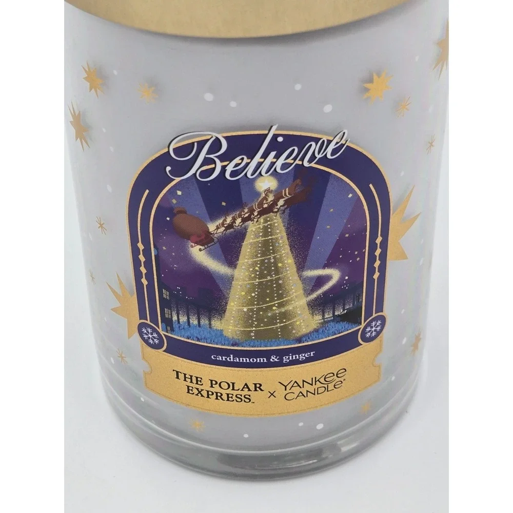 Polar Express Yankee Candle Believe Cardamon &‎ Ginger 20 Oz